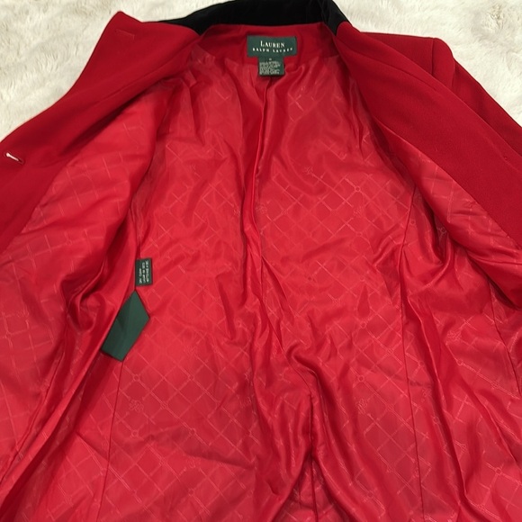 Lauren Ralph Lauren Red Hunt Coat Equestrian Style Blazer size 6 - Picture 4 of 7